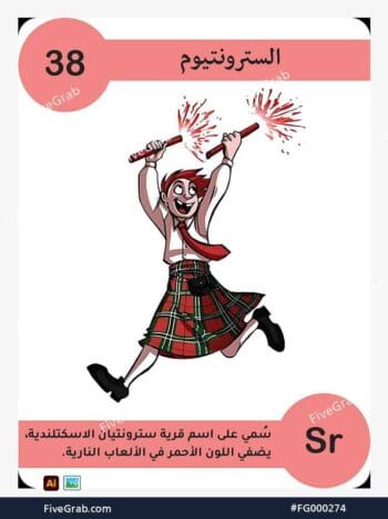 قم بتحميل ملف فيكتور عنصر السترونشيوم الكيميائي بجودة عالية. تصميم جرافيك احترافي للمشاريع العلمية، البوسترات، والوسائط الرقمية، الملف متاح للتحميل الفوري.