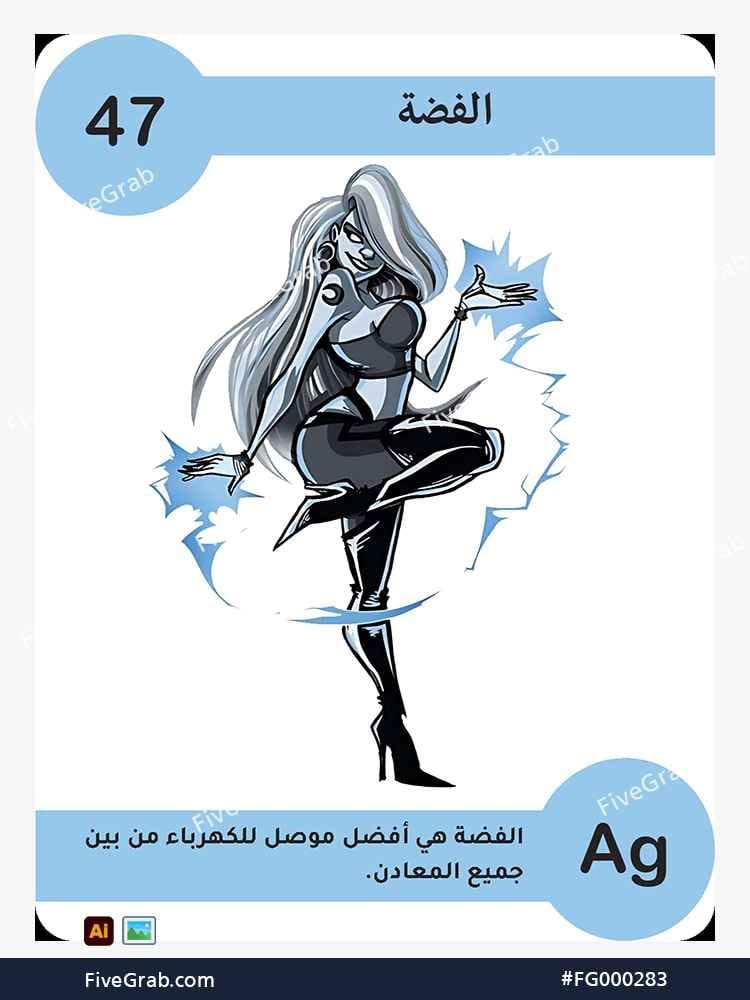 قم بتحميل ملف فيكتور عنصر الفضة الكيميائي بجودة عالية. تصميم جرافيك احترافي للمشاريع العلمية، البوسترات، والوسائط الرقمية، الملف متاح للتحميل الفوري.