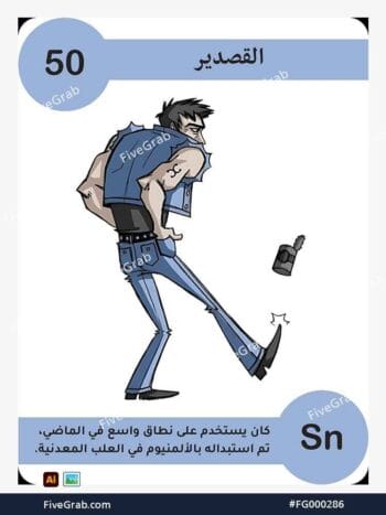 قم بتحميل ملف فيكتور عنصر القصدير الكيميائي بجودة عالية. تصميم جرافيك احترافي للمشاريع العلمية، البوسترات، والوسائط الرقمية، الملف متاح للتحميل الفوري.