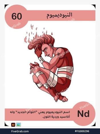 قم بتحميل ملف فيكتور عنصر النيوديميوم الكيميائي بجودة عالية. تصميم جرافيك احترافي للمشاريع العلمية، البوسترات، والوسائط الرقمية، الملف متاح للتحميل الفوري.