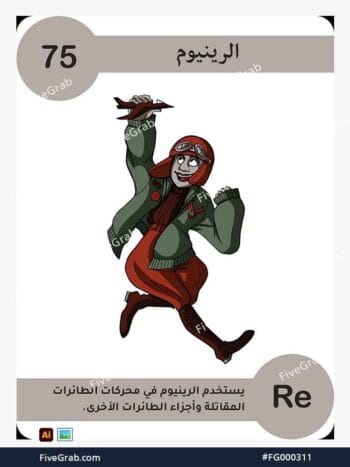 قم بتحميل ملف فيكتور عنصر الرينيوم الكيميائي بجودة عالية. تصميم جرافيك احترافي للمشاريع العلمية، البوسترات، والوسائط الرقمية، الملف متاح للتحميل الفوري.