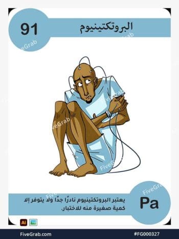 قم بتحميل ملف فيكتور عنصر البروتاكتينيوم الكيميائي بجودة عالية. تصميم جرافيك احترافي للمشاريع العلمية، البوسترات، والوسائط الرقمية، الملف متاح للتحميل الفوري.