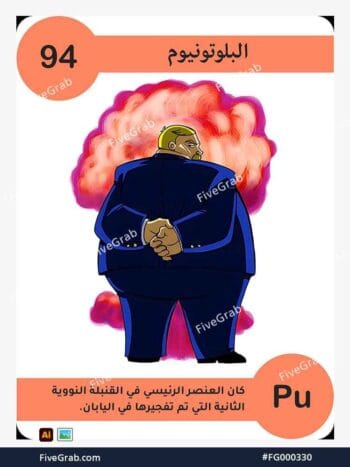 قم بتحميل ملف فيكتور عنصر البلوتونيوم الكيميائي بجودة عالية. تصميم جرافيك احترافي للمشاريع العلمية، البوسترات، والوسائط الرقمية، الملف متاح للتحميل الفوري.