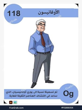 قم بتحميل ملف فيكتور عنصر الأوجانيسون الكيميائي بجودة عالية. تصميم جرافيك احترافي للمشاريع العلمية، البوسترات، والوسائط الرقمية، الملف متاح للتحميل الفوري.