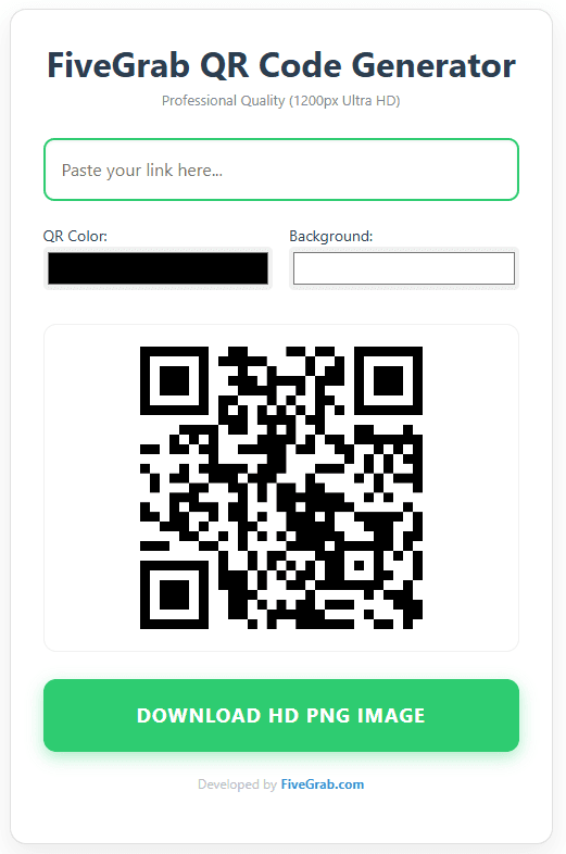 Create High-Resolution Free QR Code Generator. Download 1200px HD PNG files for professional print and digital design on FiveGrab.